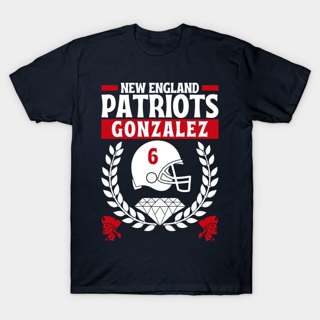 New England Patriots Gonzalez 6 Edition 2 T-Shirt by Astronaut.co